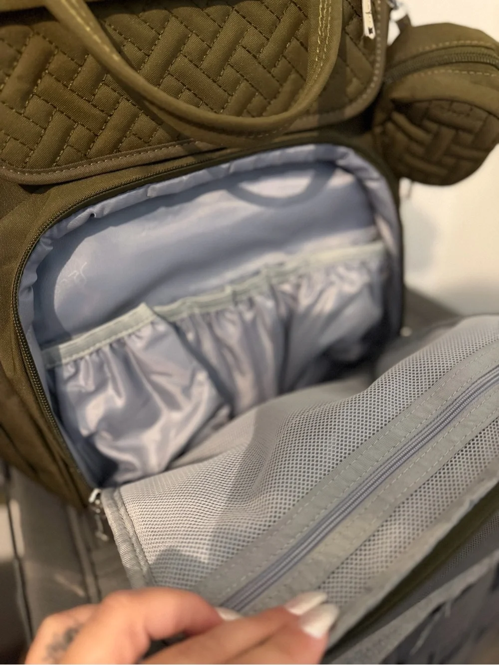 BabbleRoo Diaper Bag Olive Green